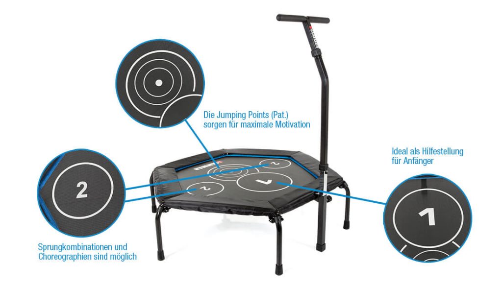 HAMMER Cross Jump Fitness Trampolin • mit Trainingsvideo
