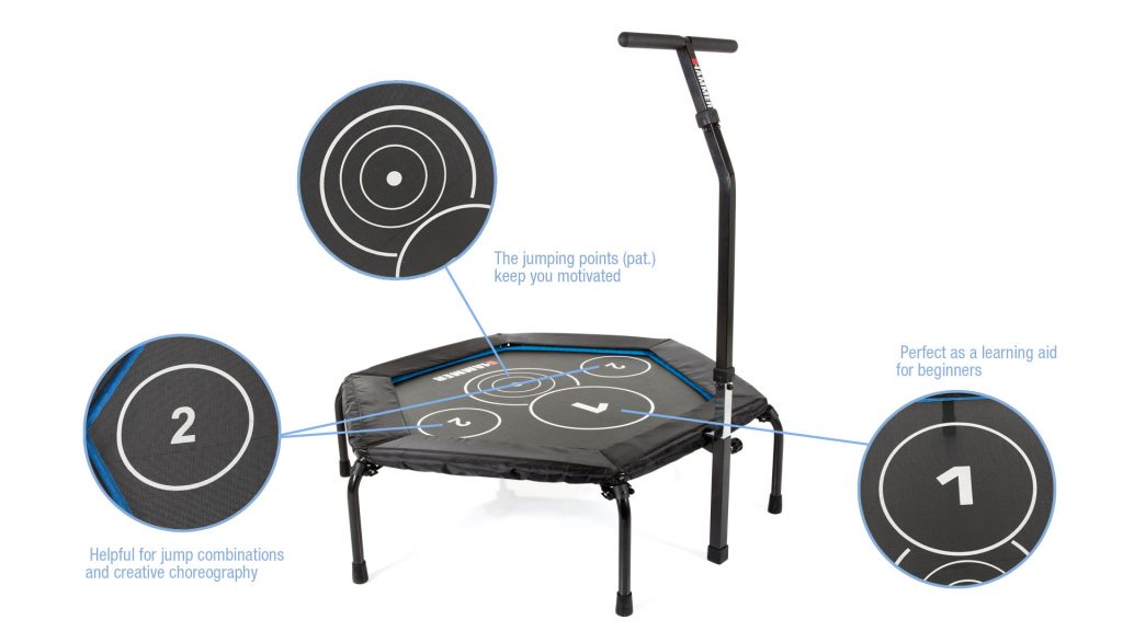 HAMMER Cross Jump fitness trampoline • with training video